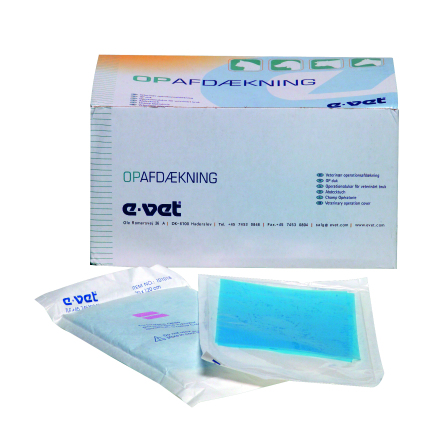 Operations duk i bl� plast steril 30x45cm