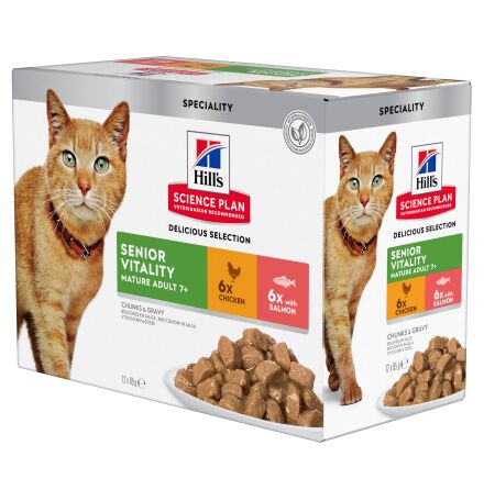 SP Feline Senior Vitality Chicken&Salmon 12x85g