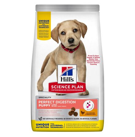 SP Puppy Perfect Digestion L Breed w/Chicken & Brown 14,5kg