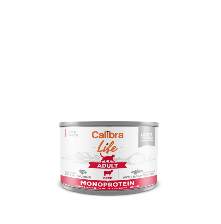 Calibra Cat Life can Adult Beef 200 g