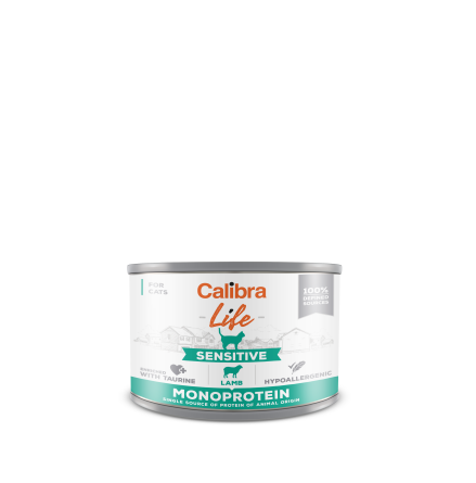 Calibra Cat Life can Sensitive Lamb 200 g