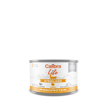 Calibra Cat Life can Sterilised Turkey 200 g