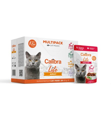 Calibra Cat Life�pouch Adult�Multipack 12 x 85 g