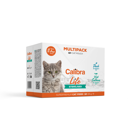 Calibra Cat Life�pouch Sterilised�Multipack 12 x 85 g