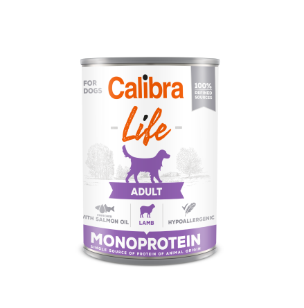 Calibra Dog Life can Adult Lamb 400 g