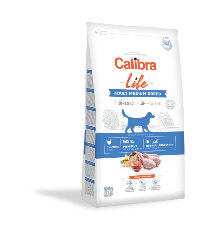 Calibra Dog Life Adult Medium Breed Chicken  2,5 kg