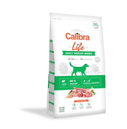 Calibra Dog Life Adult Medium Breed Lamb 12 kg