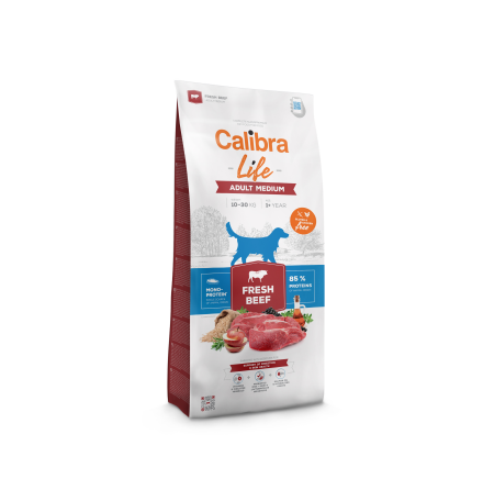 Calibra Dog Life Adult Medium Fresh Beef 12 kg