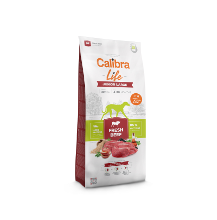 Calibra Dog Life Junior Large Fresh Beef 12 kg