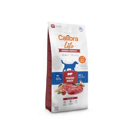 Calibra Dog Life Senior Medium Fresh Beef 12 kg