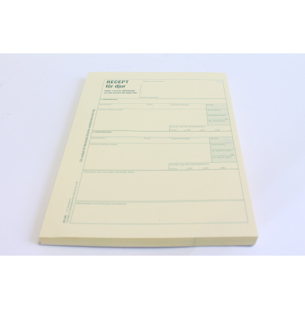 Receptblock f�r djur