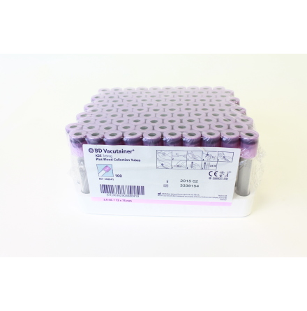 Vacutainer 2ml EDTA lila /100