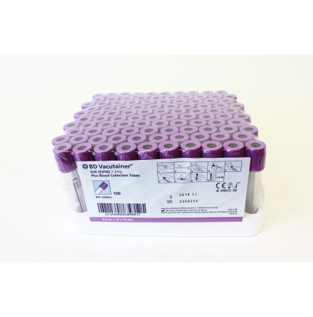 Vacutainer 4ml EDTA plast /100