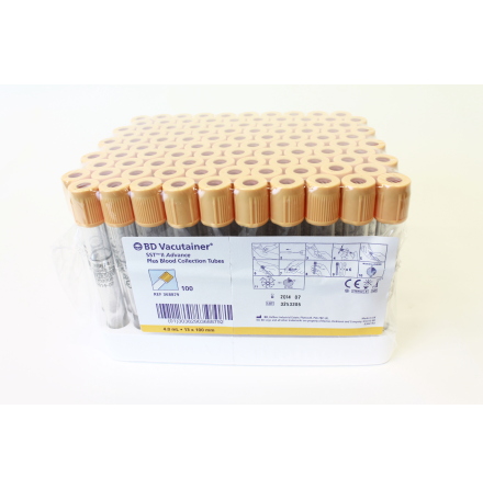 Vacutainer 4ml SST gul /100