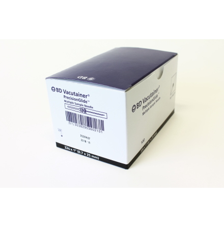 Vacuumkanyl 0,7x25mm svart/100