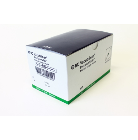 Vacuumkanyl 0,8x38mm gr�n /100