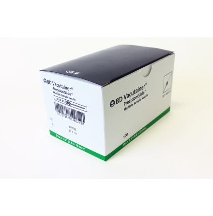 Vacuumkanyl 0,8x38mm gr�n /100