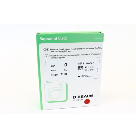 Supramid Braun svart 3/0 100m