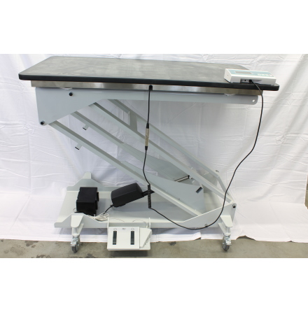 Unders�kningsbord med v�g elektriskt 60x120cm gummikl.skiva