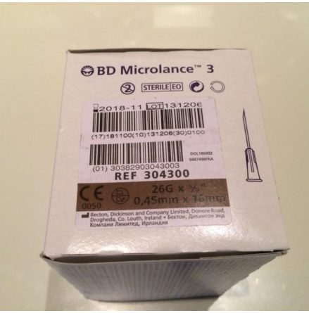 Eng kanyl BD 0,4x19mm /100