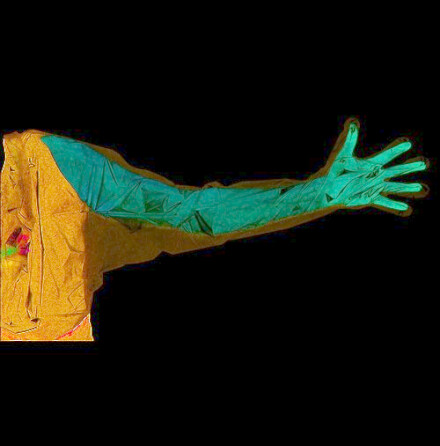 Rektalhandske med axelskydd/50