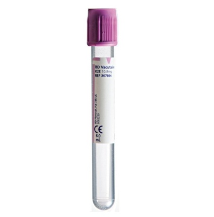 Vacutainer 6ml EDTA lila /100