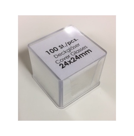 T�ckglas 24x24mm /100