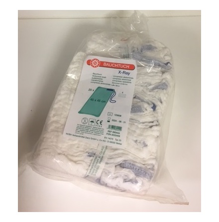 Kompress 4lag med r�ntgentr�d 45x45cm/20