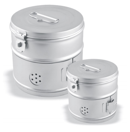 Sterilburk f�r tyg rund, 80x80 mm