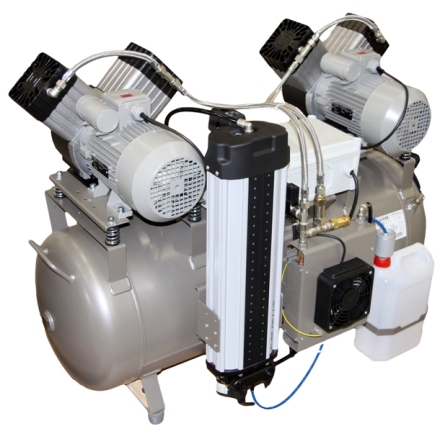 Kompressor oljefri f�r medicinsk luft, EKOM DK 50 x2 komp.