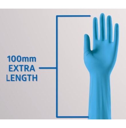 Unders�kningshandske Nitril  L Sensicare Pro 400mm/50