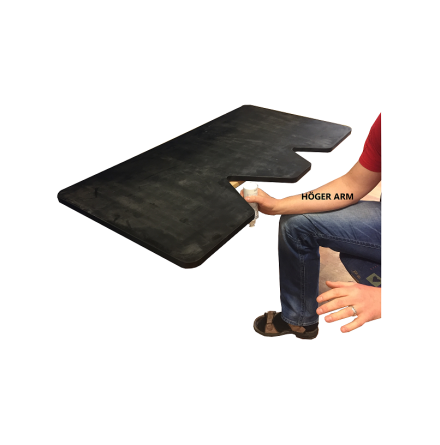 Bordskiva H� f�r ultraljud gummikl�dd 119x62cm 86-5404