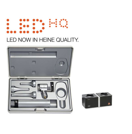 HEINE G100 LED Veterin�rset NT4, otoskop, bordsladdare