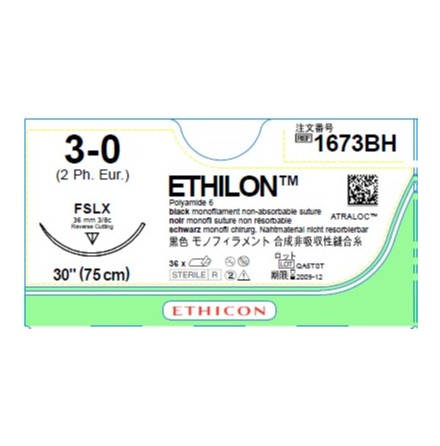 Ethilon 3/0 FSLX 75cm 1673BH