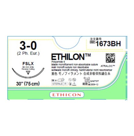 Ethilon 3/0 FSLX 75cm 1673BH