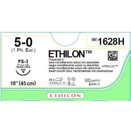 Ethilon 5/0 FS-3 45cm 1628H