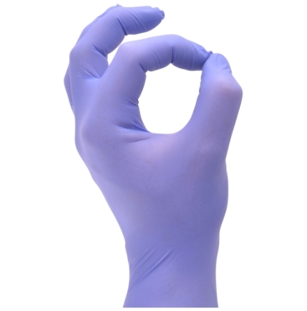 Unders�kningshandske E-power nitril X-Small Bl� /100