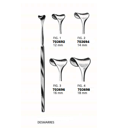 Desmarres h�llare 16mm ek