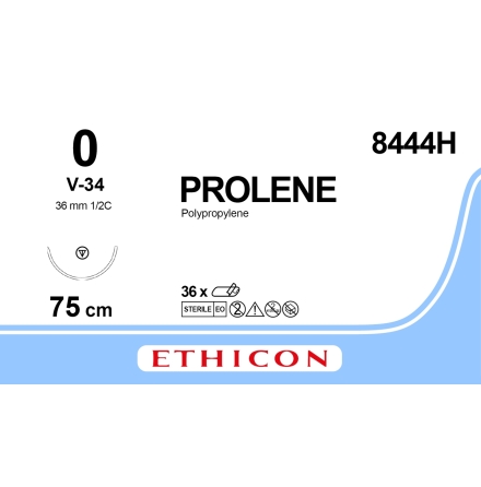 Prolene 0 V-34 75cm 8444H