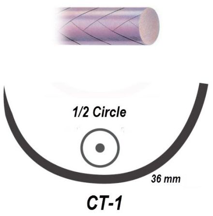 Vicryl 1 CT-1 90cm V347H