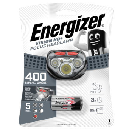 Pannlampa 5 LED r�d/vit 3xAAA