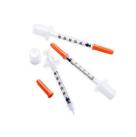 Insulinspruta 0,5ml 40IU 0,3x8mm/100