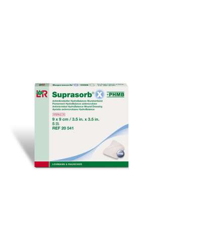 Suprasorb X+PHMB 9x9cm /5